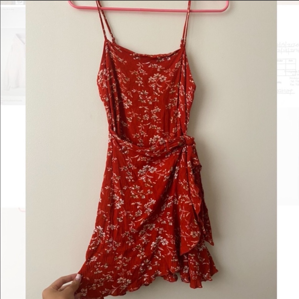 Wrap mini dress